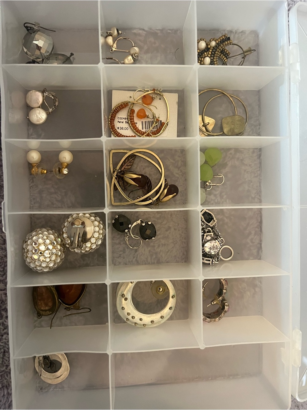 Assortment of earrings